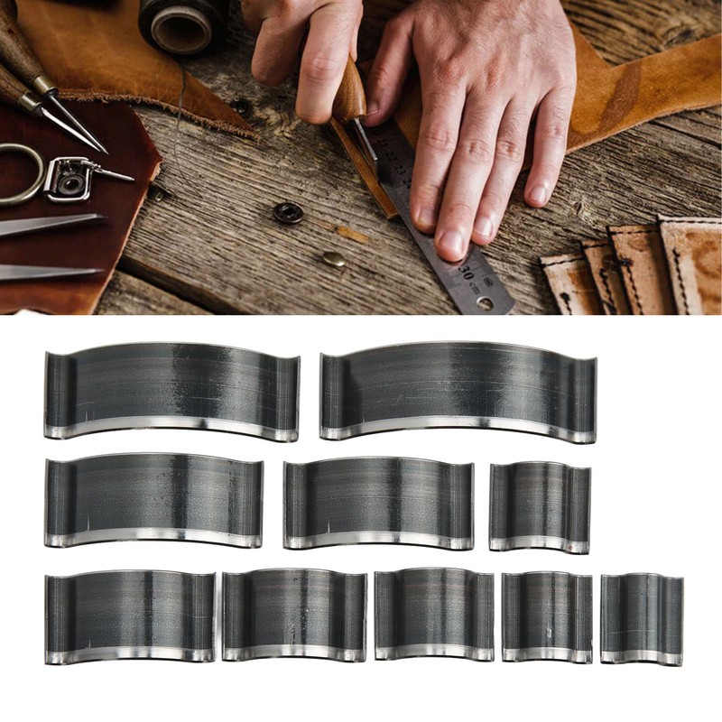 10pcs Leather Punch Incisive Thick Shallow Circle Shape High Carbon