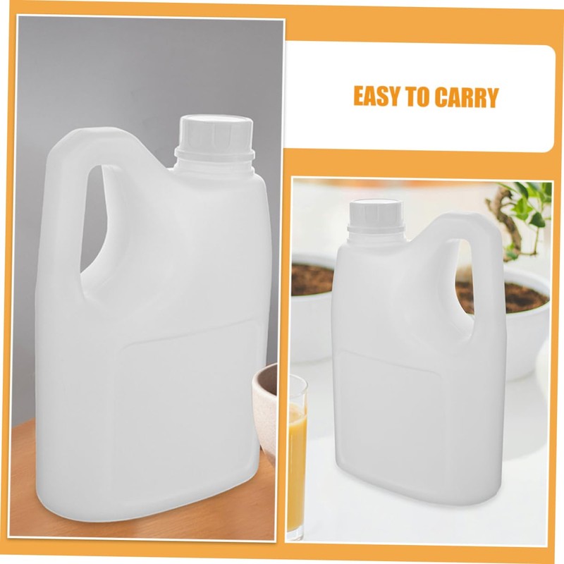 HOLIDYOYO 2pcs Juice Bottles with Handle Containers for Juice Syrup