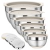 Fyrnova Mixing Bowls with Lids Set, 6 Piece Stainless Steel