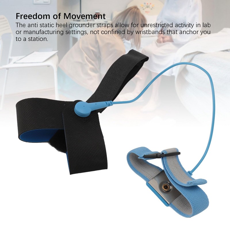 2 Pcs ESD One Size Fits All Anti Static Heel