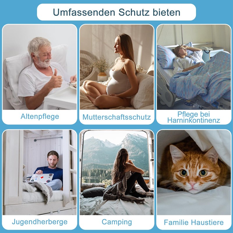 Beedsooth Mattress Protector 180 x 200 cm Waterproof Incontinence Pad
