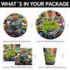 FVABO Graffiti Brick Wall Birthday Party Supplies for Retro 80s