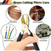WEDO Brass Diagonal Cutting Pliers 7", Side Cutting Pliers, Side