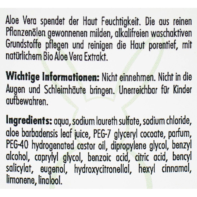 Aloe Vera Liquid Soap 250 ml