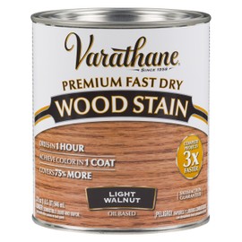 Varathane Premium Fast Dry Wood Stain, Quart, Light Walnut