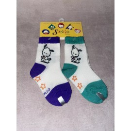 Sanrio Rare Sanrio Vintage 1999 New 2 Pair Pochacco Toddler Socks Size 12-24 Months .