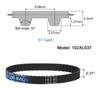sourcing map 102XL 037 Timing Belt 51 Teeth Rubber Geared