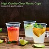 FOCUSLINE 300pack 12 oz Clear Plastic Cups Disposable, Plastic Clear
