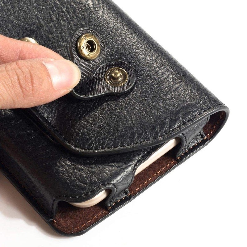 DFV mobile - Case Horizontal Leather Belt Clip with Earphone