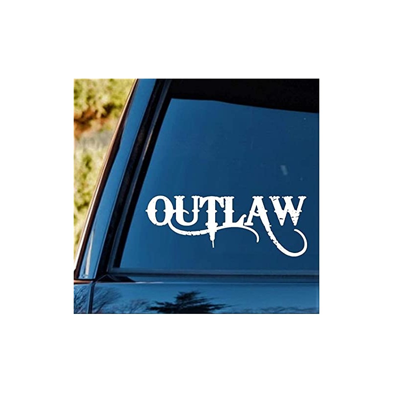 Outlaw Decal Sticker for Car Window 8.0 Inch BG 636