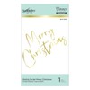 Spellbinders Stylish Script Merry Christmas Glimmer Hot Foil Plate