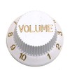 White guitar control knobs 0-10 scale 2x tone + 2x