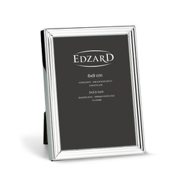 EDZARD Set of 3 Joline Picture Frames for Photos 6 x 9 cm 3 Different Designs Silver-Plated Tarnish-Resistant