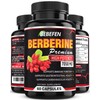 Berberine Extract Capsules - 7050mg Formula Pills with Black Pepper