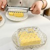 4-Pack Small Glass Serving Dish with Cover for Butter, Cream