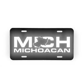 CVD Michoacan MICH Aluminum License Plate Place 6" x 12" Reflective Graphic