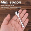 6pcs Tiny Stainless Steel Spoons, 3x0.6 Inch Mini Condiment Spoons