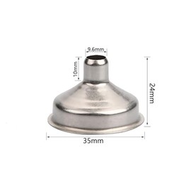 Stainless Steel Strainer Funnel Hip Flasks Pot Wine Filler for Transferring of Liquid, Fluid, Dry Ingredients and Powder Useful and Deft Kitchen Dining Tools(ZS621)
