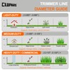 Cluparis 3-Pound Heavy Duty Square Trimmer Line .155-inch-by-292-ft Commercial String