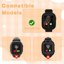 Niboow Bracelet for Xplora X6 Play, Kids Smartwatch Soft Breathable Replacement Strap, Girls Boys Nylon Watch Straps Adjustable Replacement Strap, Sports Watch Band for Xplora X6 Play