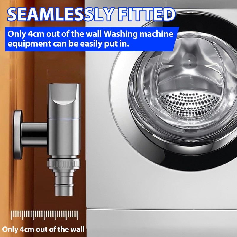 3-Way Water Changer Control Valve, 4 Point Thread Interface (1/2