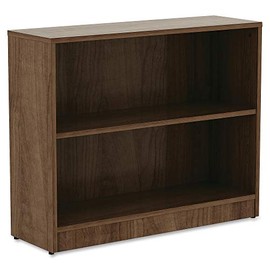 Lorell Walnut Laminate Bookcase, 29.5" x 36" x 12"