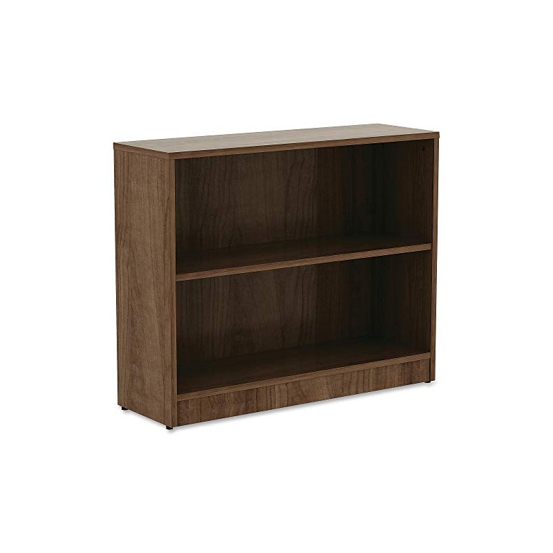 Lorell Walnut Laminate Bookcase, 29.5" x 36" x 12"