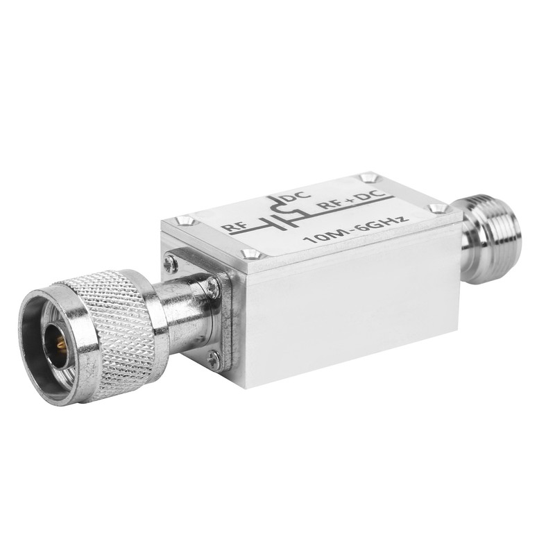 RF Broadband Amplifier Module Aluminium Alloy Bias Tee DC Blocker