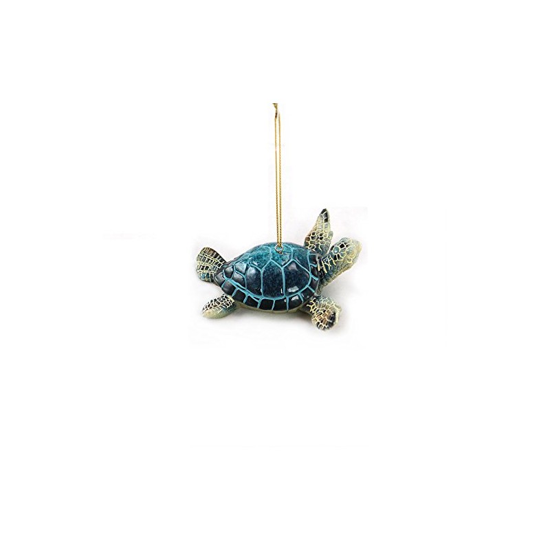WonderMolly Marine Life Collection Blue Sea Turtle Ornament