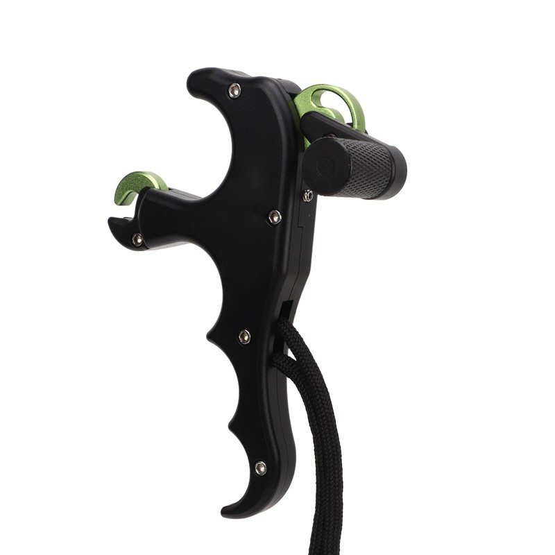 4 Finger Archery Release Aid Grip Adjustable Aluminum Alloy Compound