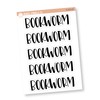 Bookworm Header Stickers, Dashboard Pages, Dash Board Notes, Goal Setting