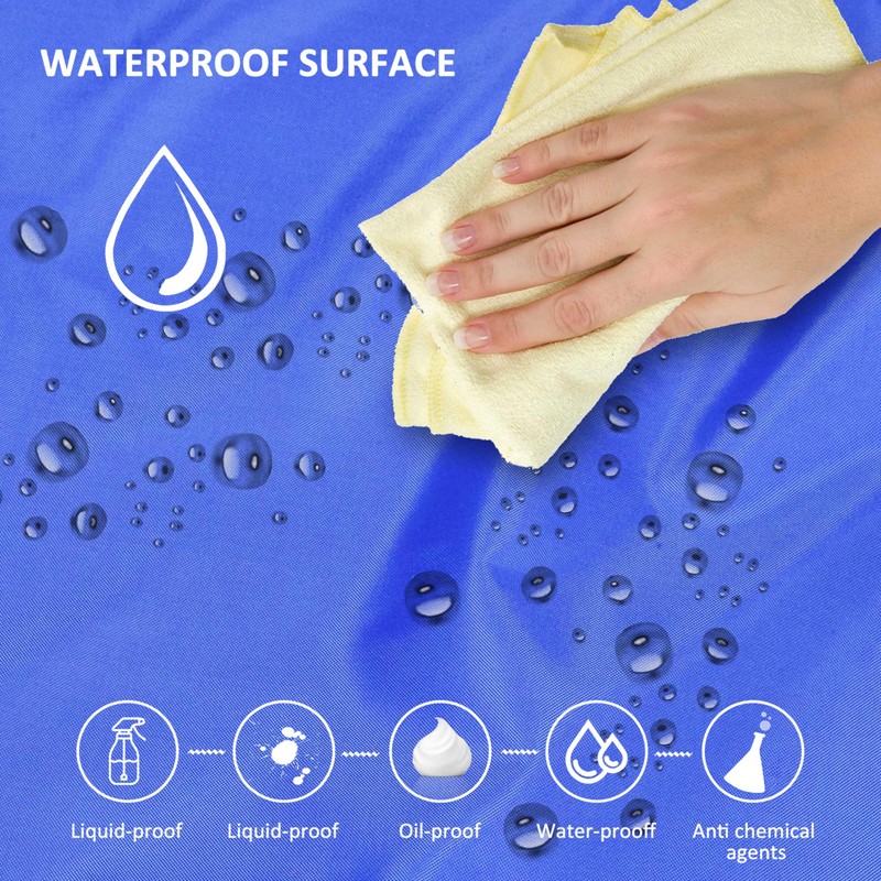 GoldPig 1 Pack Waterproof Apron Rubber Vinyl Heavy Duty Aprons