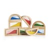 Guidecraft Rainbow Blocks – Sand: Wooden Sensory Building Toy, Skills
