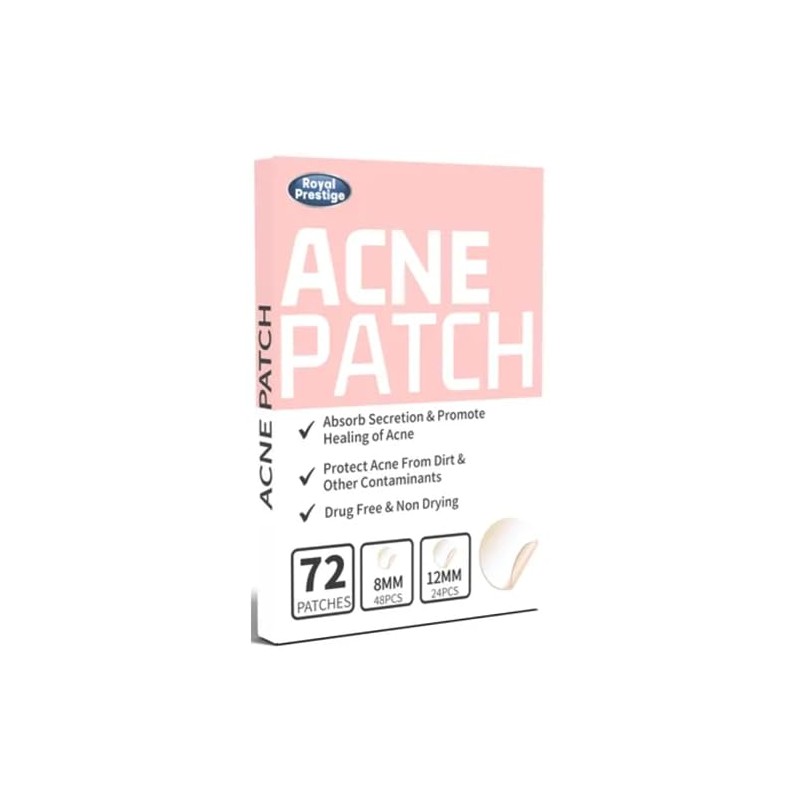 72 Parches para acn. Parches hidrocoloides absorbentes para tratar la