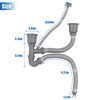 Double Sink Hose Drain Kit Universal Double Sink Drain Pipe