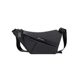 FENRUIEN 2023 Men's Body Bag, Large Capacity, Shoulder Bag, Waterproof, Extendable, USB Port, Shoulder Bag, For School Commutes, Leisure, Sports, Bicycle, Crossbody Bag, black-magnetic type