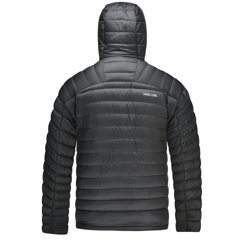 HARD LAND Men's Down Jacket Packable,Water Resistant 5 Pockets Hooded