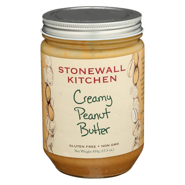Stonewall Kitchen All Natural Creamy Peanut Butter, 15.5 Ounce