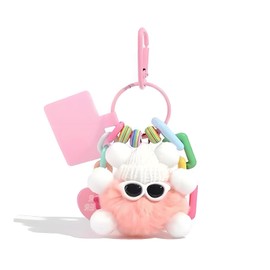 LAOYEFACAI Plush Keyring Cuddly Toy Pendant Cute Monster Keychain for Children Plush Doll Gift for Boys and Girls Bags Decoration, FS, Unit size