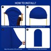 AIBIIN Royal Blue Arch Backdrop - 2.6x6ft, 2-Sided, Fit for