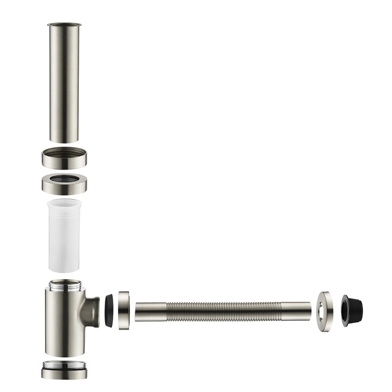 GORDEE Bathroom Sink P-Trap Drain, Adjustable 1-1/4 Bottle P Trap