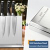 Fimaten Magnetic Knife Block Stand Without Knives 12 Inch Silver