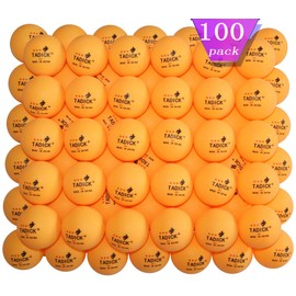 TADICK 100 Pack Orange 3-Star 40+ Quality Training Ping Pong Ball Premium Table Tennis Balls