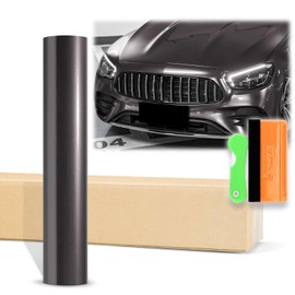 12"x60" (1FTx5FT) Gray Gloss Metallic Glossy Vinyl Wrap Auto Car Sticker Decal Film Sheet Bubble Free Air Release Technology with Tool Kit