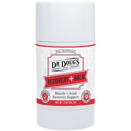Dr. Doug's Recovery Balm for Runners – Muscle Soreness & Joint Discomfort Relief – Quick-Absorbing, Non-Greasy, Organic 2 oz Twist-Up Stick