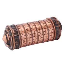 Cryptex Da Vinci Code Money Puzzle Box for Cash Gift Puzzle Boxes with Hidden Compartments Valentine's Day Gift for Boy Birthday Gifts for Her Gifts for Girlfriend Gifts for Men Gift for Mom (Copper)