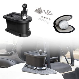 Orle Oko Golf Cart Ball Washer and Club Cleaner Kit with Mounting Bracket, Golf Ball Washer Cleaner for EZGO, Club Car, Yamaha, Advanced EV, Star EV, Universal & Detachable