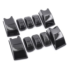 IINAWO 10X Smoked Top Roof Cab Marker Light Housing Cover/ABS Pc Front Upper Rear Left Right for Hummer for H2 Base 2003-2009 & 2005 2007-2009 Smoke-Item Smooth 16531442 RB-345BH