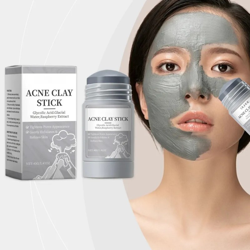 Máscara Facial De Arcilla En Barra, Fórmula Suave, Fácil De