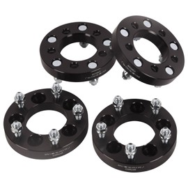 TOPAZ 1" Wheel Spacers, 5x4.5 to 5x5 Wheel Spacer Thread Pitch 1/2" x 20 Hub Bore 82.5mm Wheel Adapters Spacers for Jeep JK Wheels ON TJ YJ SJ XJ (Pack of 4)